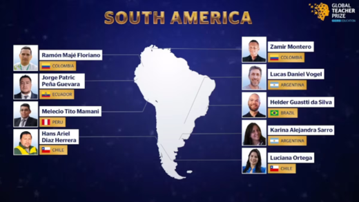 Melecio Tito Mamani en el Global Teacher Prize