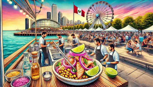 El Ceviche Peruano en Chicago: Un Sabor Patrimonial en el Navy Pier