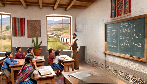 Melecio Tito Mamani en el Global Teacher Prize