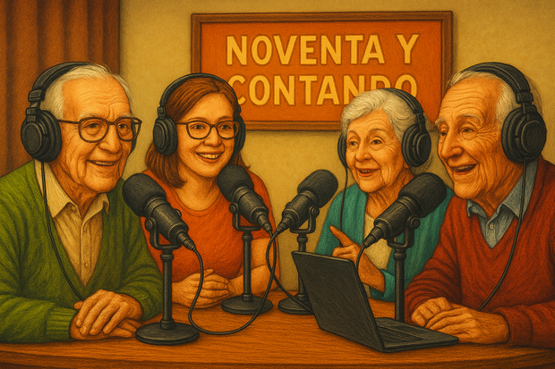 Pódcast de personas mayores que rompe barreras: Noventa y Contando