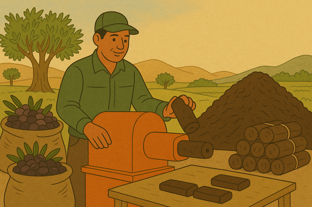 Un combustible ecológico nacido del olivar tunecino