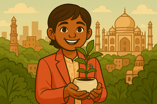 La revolución verde de Prasiddhi Singh: 150.000 árboles y una red de bosques frutales en India