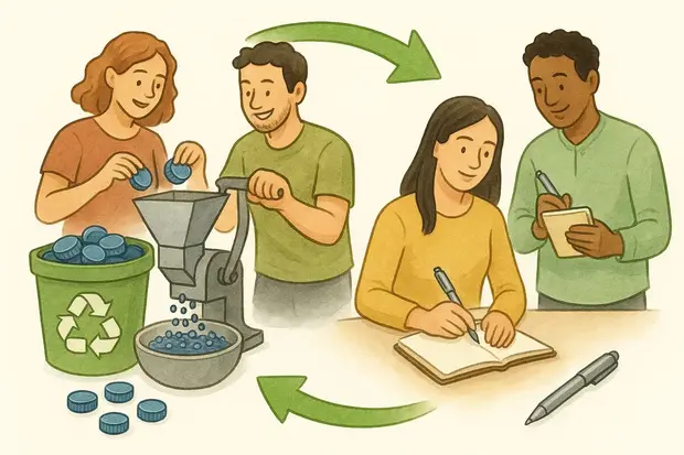 El lapicero sostenible que convierte residuos en diseño: así está cambiando la industria de la papelería