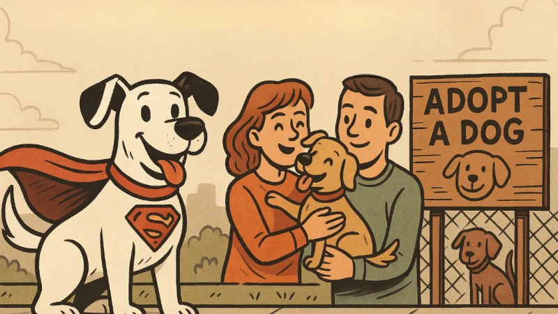 Krypto conquista corazones: el boom de los perros en adopción tras la película de Superman