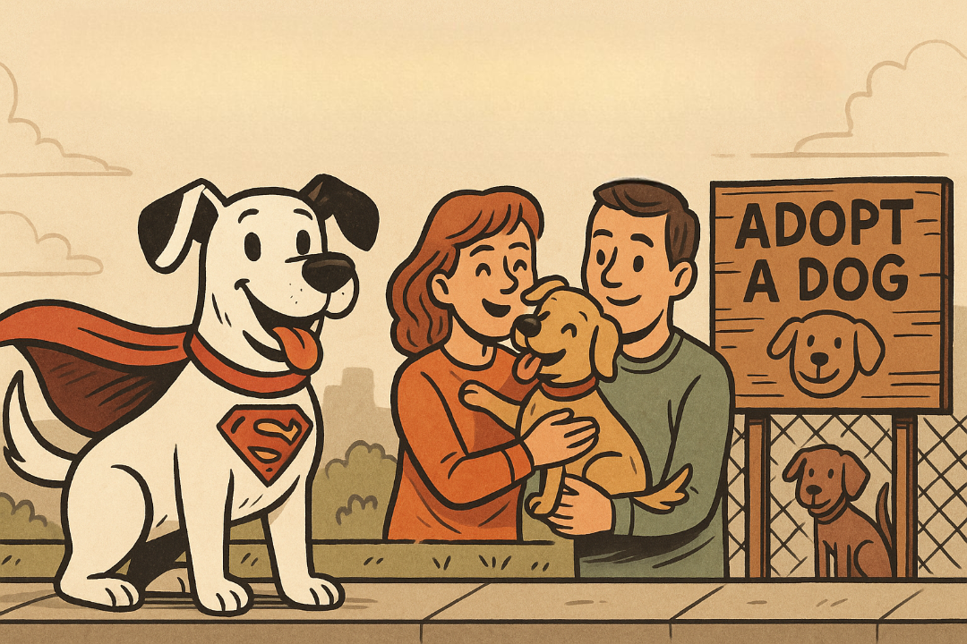 Krypto conquista corazones: el boom de los perros en adopción tras la película de Superman