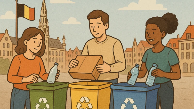 Así lidera Bélgica el reciclaje de residuos sólidos que inspira a la Unión Europea