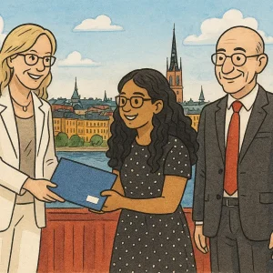 Un purificador de agua sostenible de Divyasri Kothapalli gana el premio mundial en Estocolmo