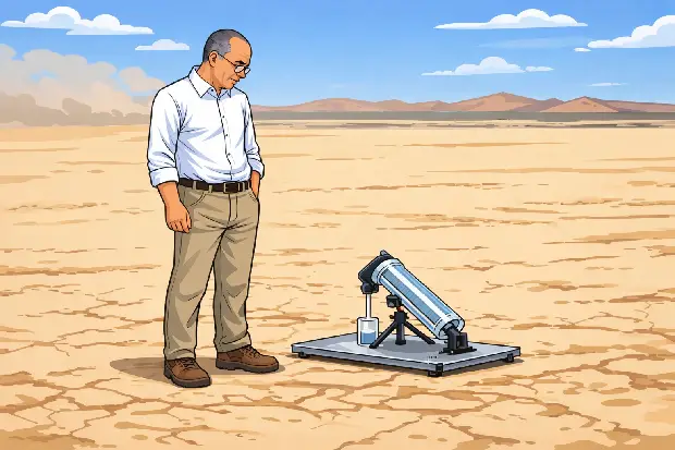 Abastecimiento hídrico del futuro: la tecnología de Omar Yaghi que produce hasta 1000 litros de agua al día