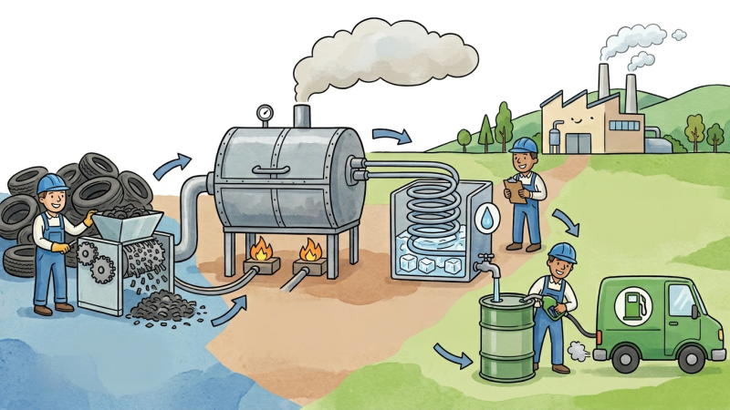 El renacer del caucho: Qué es la pirólisis y cómo convierte las llantas usadas en el combustible del futuro peruano