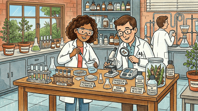 El «árbol milagroso» al rescate: La semilla de moringa como el eje técnico para eliminar microplásticos del agua potable