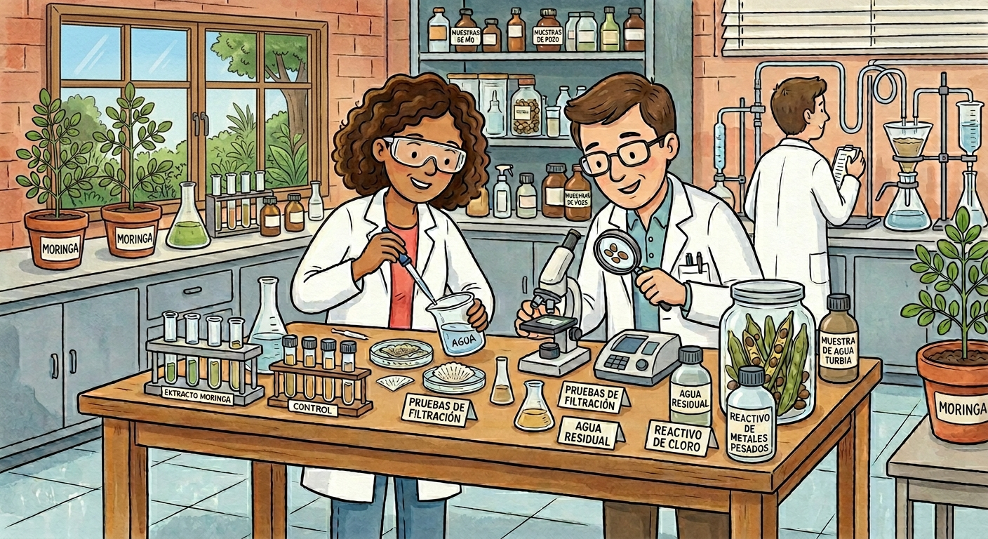 El «árbol milagroso» al rescate: La semilla de moringa como el eje técnico para eliminar microplásticos del agua potable