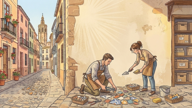 Desechos industriales que renacen: la revolución sostenible del azulejo y la construcción