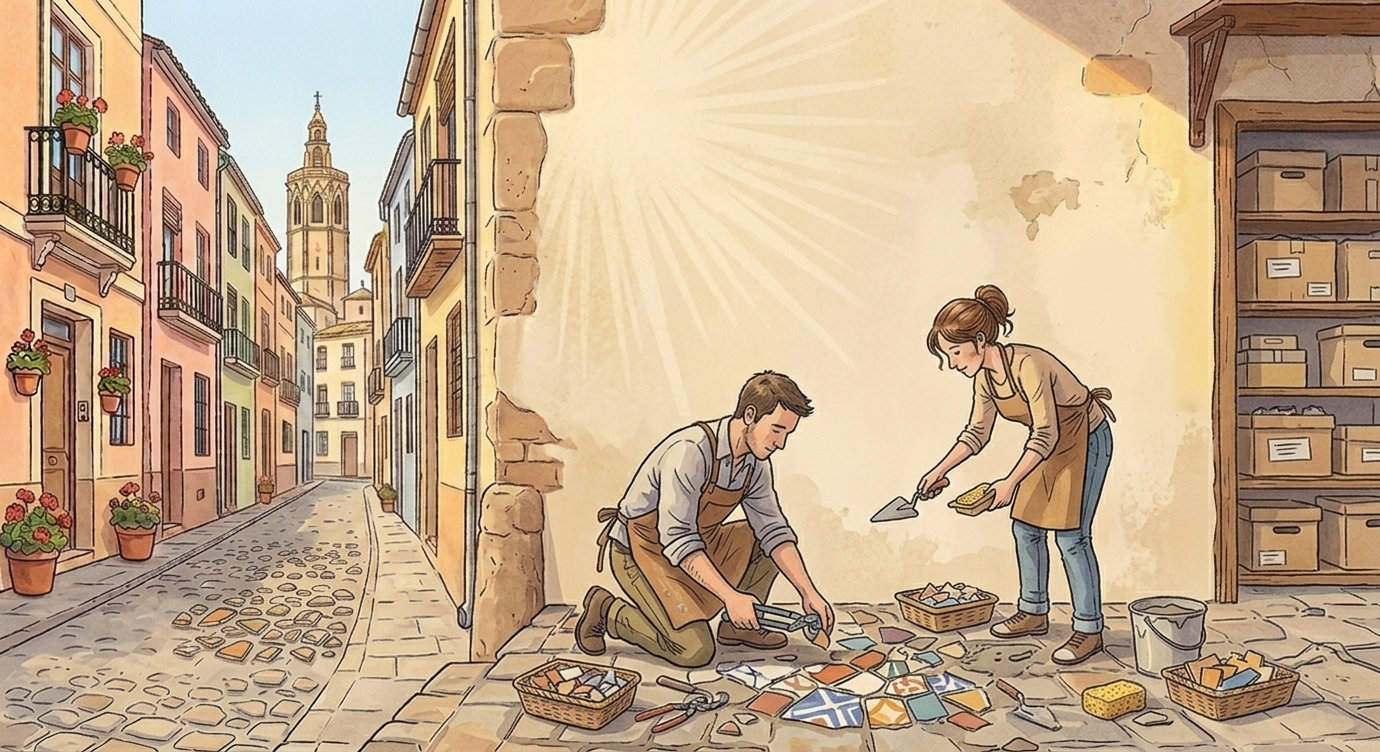 Desechos industriales que renacen: la revolución sostenible del azulejo y la construcción