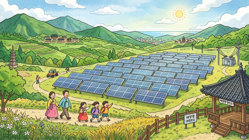 Parque solar: la revolución energética que está transformando a Corea del Sur hacia un futuro sostenible