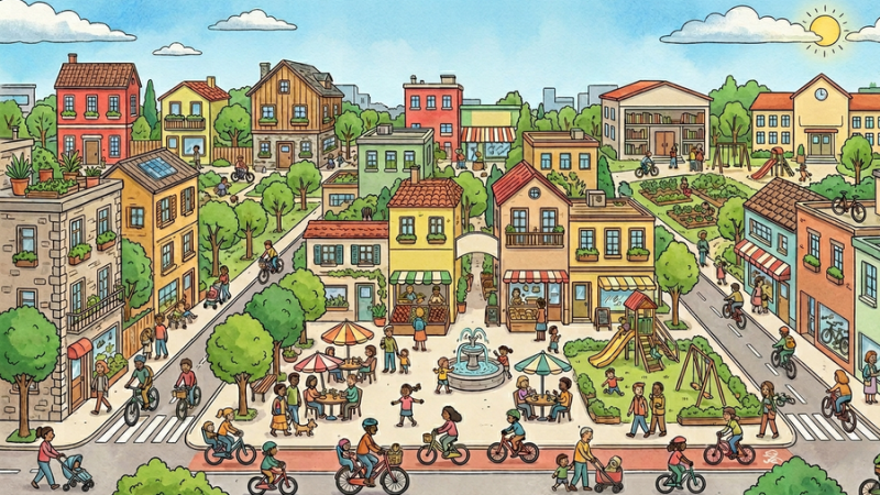Cuando el tiempo se convierte en aliado: las ciudades de 15 minutos inspiran una nueva vida urbana