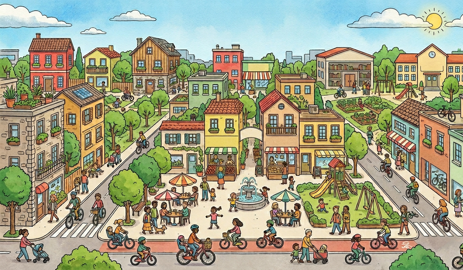 Cuando el tiempo se convierte en aliado: las ciudades de 15 minutos inspiran una nueva vida urbana