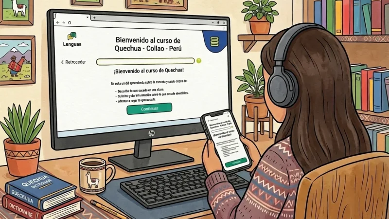 Del eco de los Andes a las pantallas digitales: la estrategia interactiva para aprender quechua sureño en las aulas de hoy