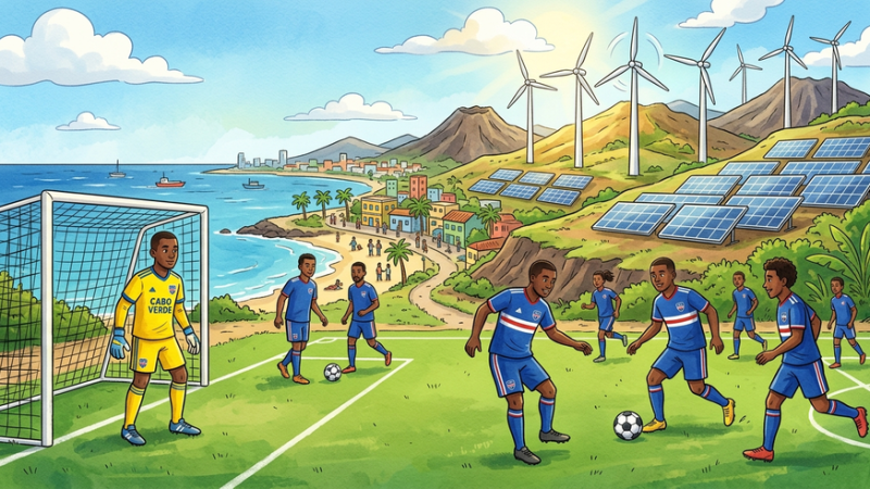 Cabo Verde sorprende en el Mundial y también por su apuesta por la innovación y la energía eólica