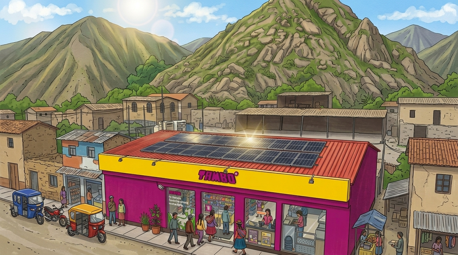Así impulsa la energía solar fotovoltaica la primera tienda sostenible de Tambo en Chosica
