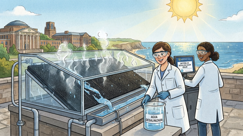 Agua de mar: ¿cómo una tecnología solar puede convertirla en agua potable sin generar salmuera?