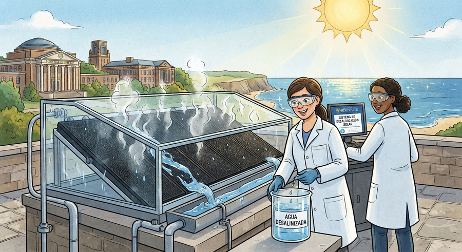 Agua de mar: ¿cómo una tecnología solar puede convertirla en agua potable sin generar salmuera?