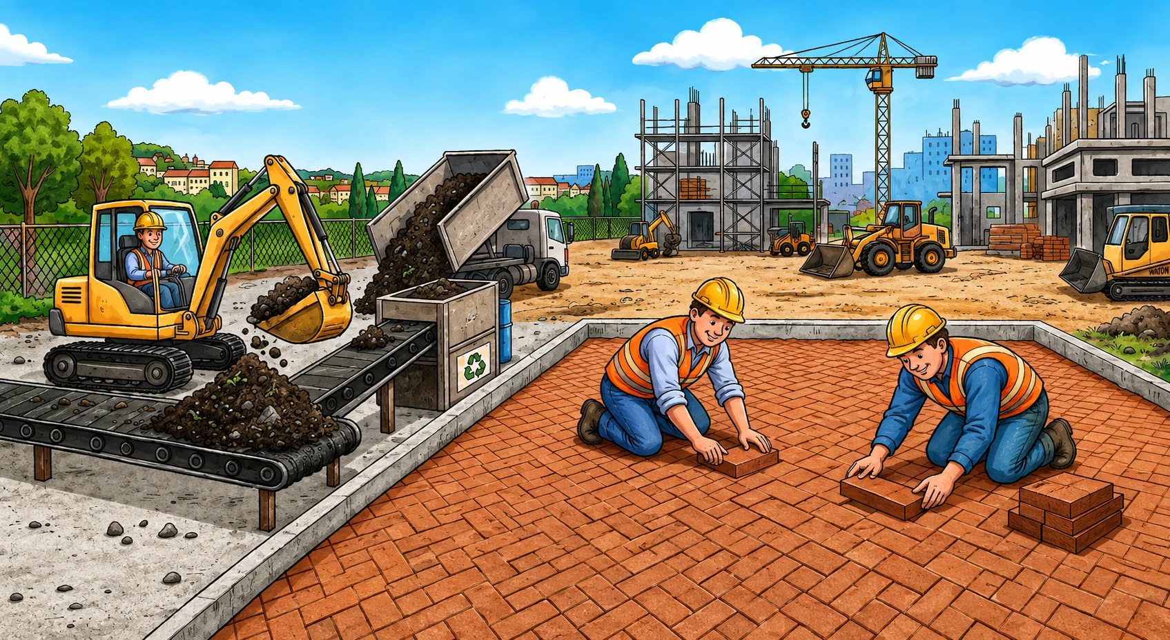 ¿Y si los residuos industriales pudieran convertirse en el suelo de las obras del futuro?