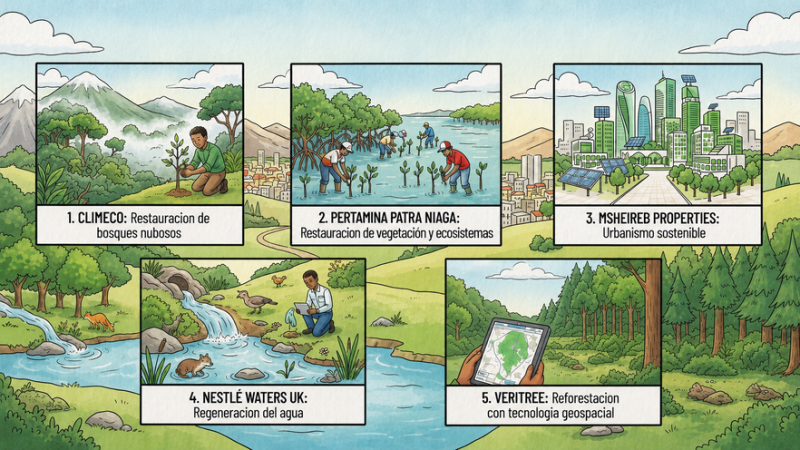 Sostenibilidad empresarial: 5 proyectos que están usando la naturaleza para transformar el futuro
