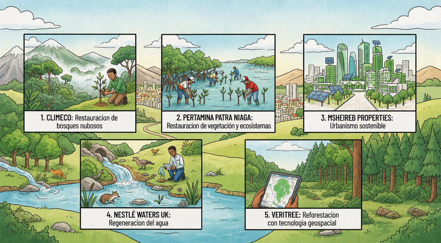 Sostenibilidad empresarial: 5 proyectos que están usando la naturaleza para transformar el futuro
