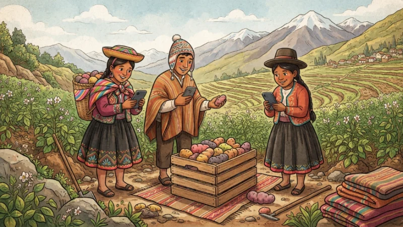 Papas nativas: jóvenes del Perú podrán ayudar a proteger su diversidad con una app