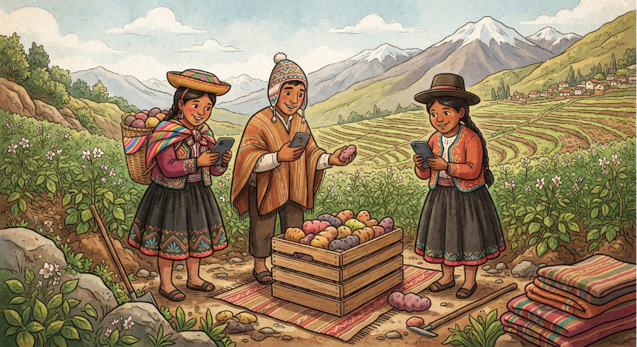 Papas nativas: jóvenes del Perú podrán ayudar a proteger su diversidad con una app