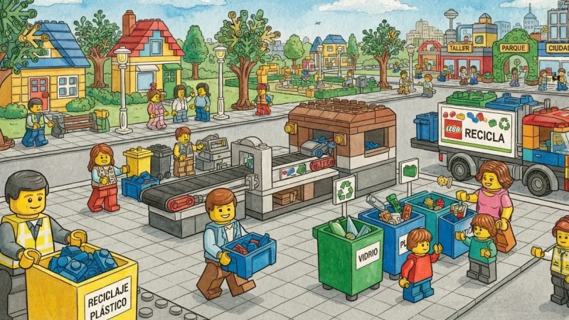 Reciclar plástico: la apuesta de Kirkbi por transformar los residuos en recursos