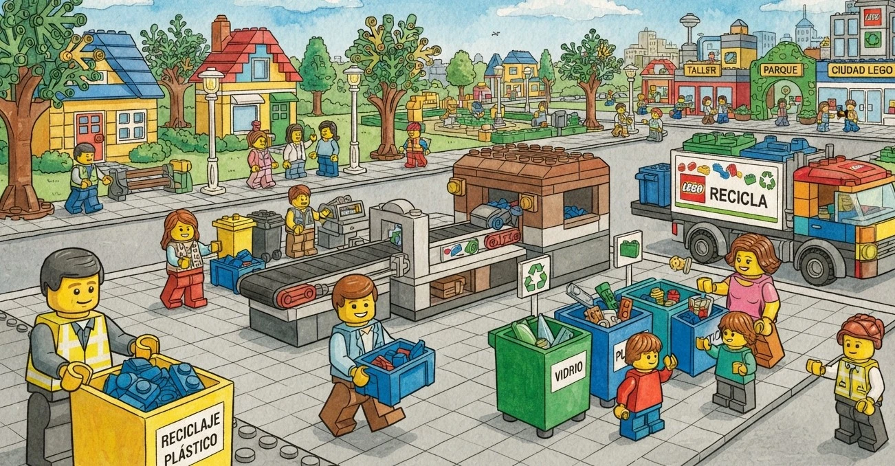 Reciclar plástico: la apuesta de Kirkbi por transformar los residuos en recursos